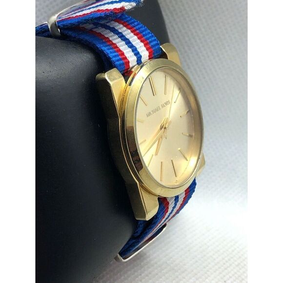 Michael Kors MK3496 Women Multi color Strap Analog Gold Dial Quartz Watch JK19 main image 8